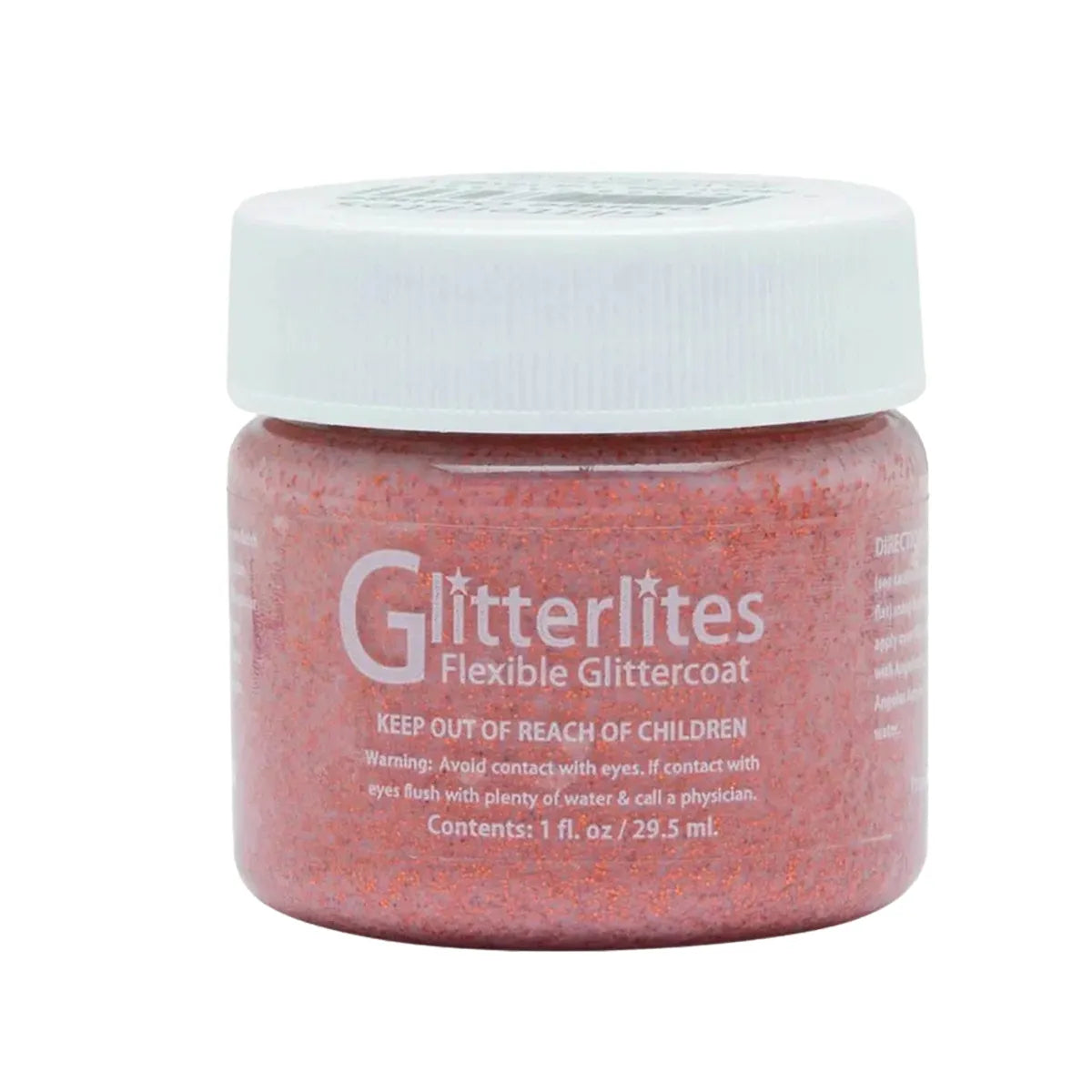 Peinture pour cuir Angelus Glitterlites Holographic Star / Paillettes orange