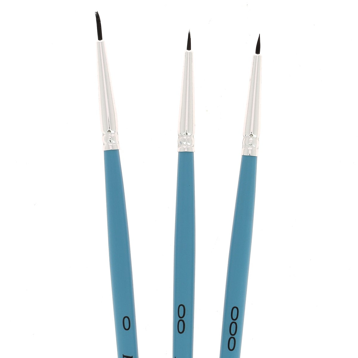 3 pinceaux ronds imitation petit-gris pour aquarelle - Poils synthétiques souples - Pébéo 952201