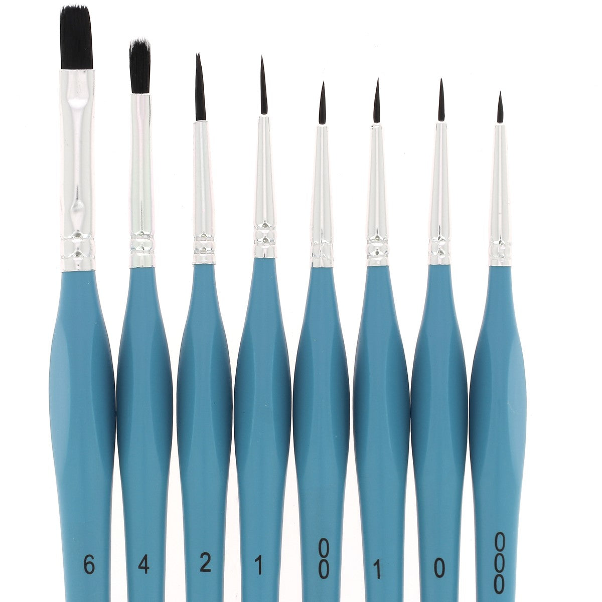 8 pinceaux imitation petits-gris pour aquarelle - Poils synthétiques souples - Précision - Pébéo 952208