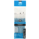 8 pinceaux imitation petits-gris pour teinture du cuir - Poils synthétiques -Précision - Pébéo 952208