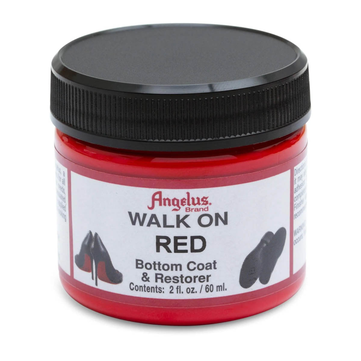 Peinture rouge pour semelles de chaussures Walk on red Angelus - 60ml