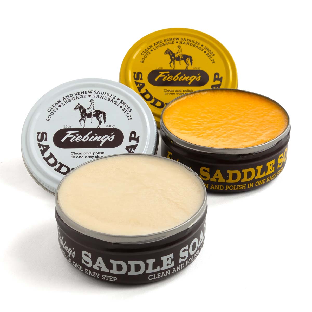 Savon glycériné  pour nettoyer cuir - Fiebing's Saddle Soap