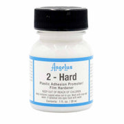 Additif 2-Hard spécial plastique pour peinture Angelus, teintures et peintures pour renforcer la finition et la durabilité.