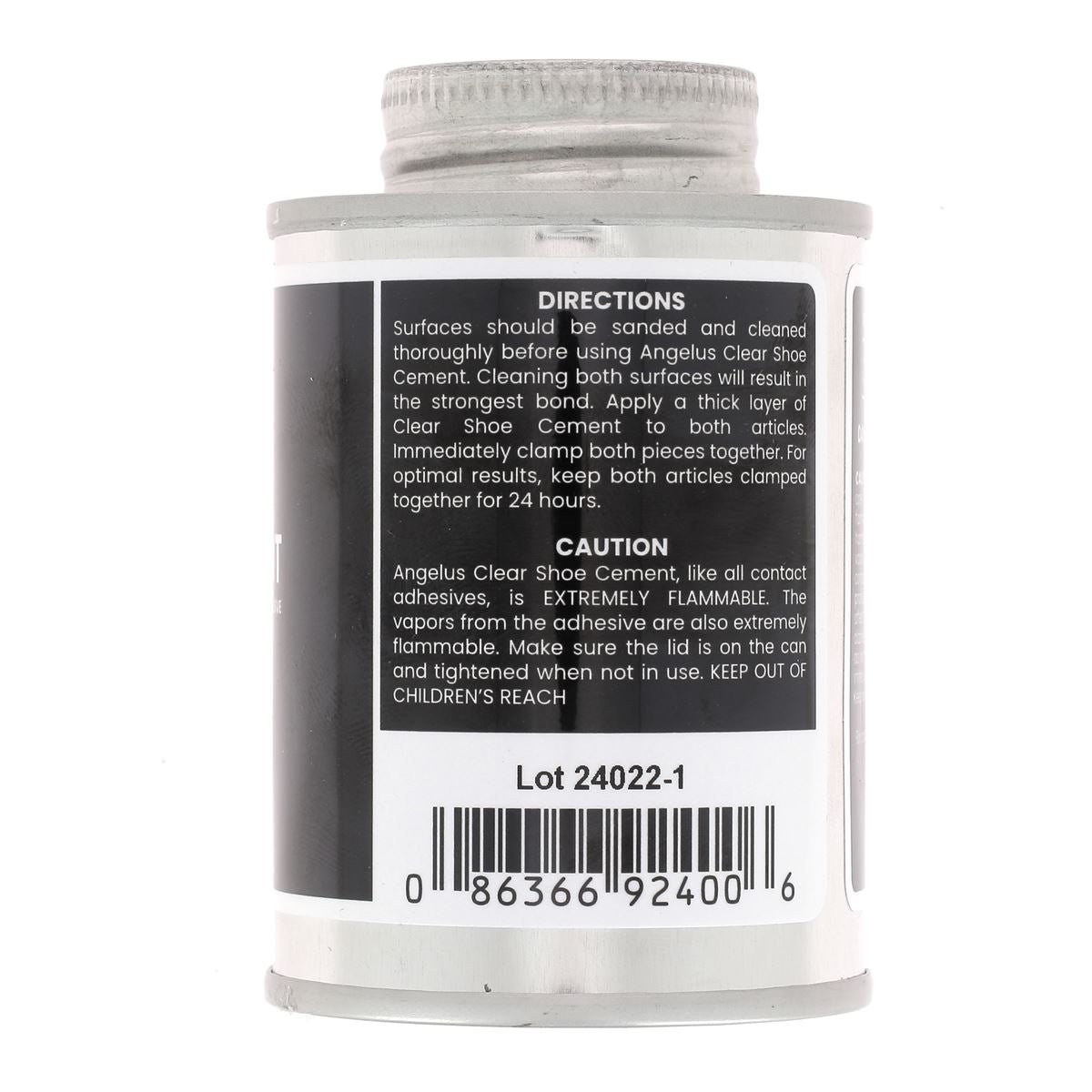 Colle pour semelles de chaussures - Clear shoe cement Angelus - Mode d'emploi