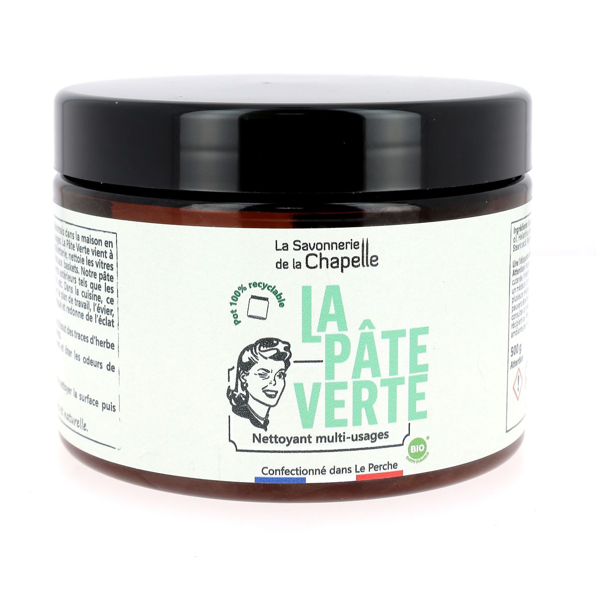 Savon BIO "La Pâte Verte" - Nettoyant multi-usages - 500g