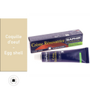 Crème rénovatrice recolorante Saphir pour cuir, couleur coquille d'œuf, 25 ml, entretien et restauration du cuir.