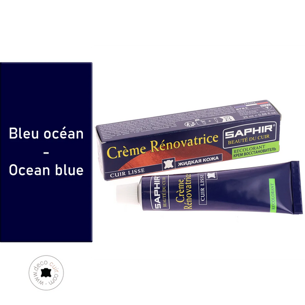 Saphir Leather Renovating Cream - NAVY BLUE
