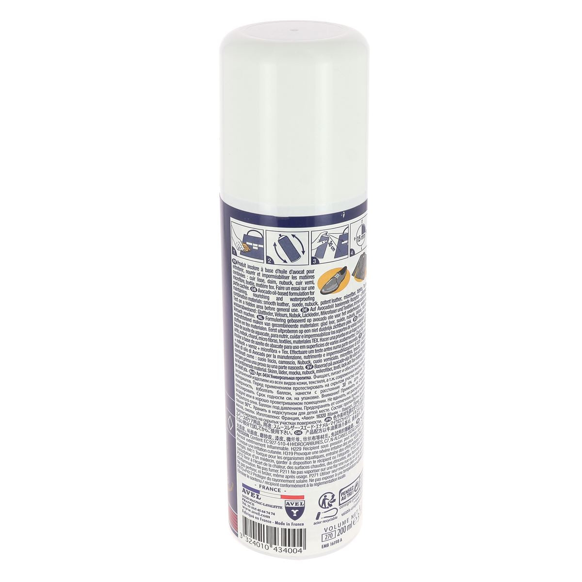Combi universel soin polyvalent pour cuirs et/ou textiles mixtes - Aérosol 200ml - Saphir - Fabriqué en France