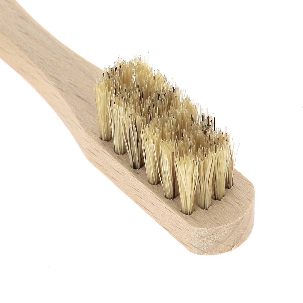 Brosse à cirage - Poils de sanglier - Entretien du cuir - Saphir, fait en France