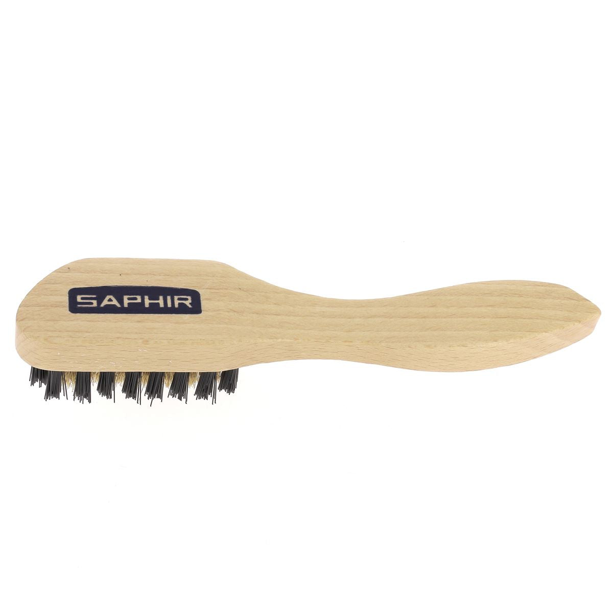 Brosse avec poils en laiton pour entretien et nettoyage du cuir velours, nubuck ou daim - Saphir, fabriqué en France