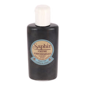 Crème universelle Saphir pour entretien du cuir noir, 150 ml, texture riche et protectrice pour cuir.