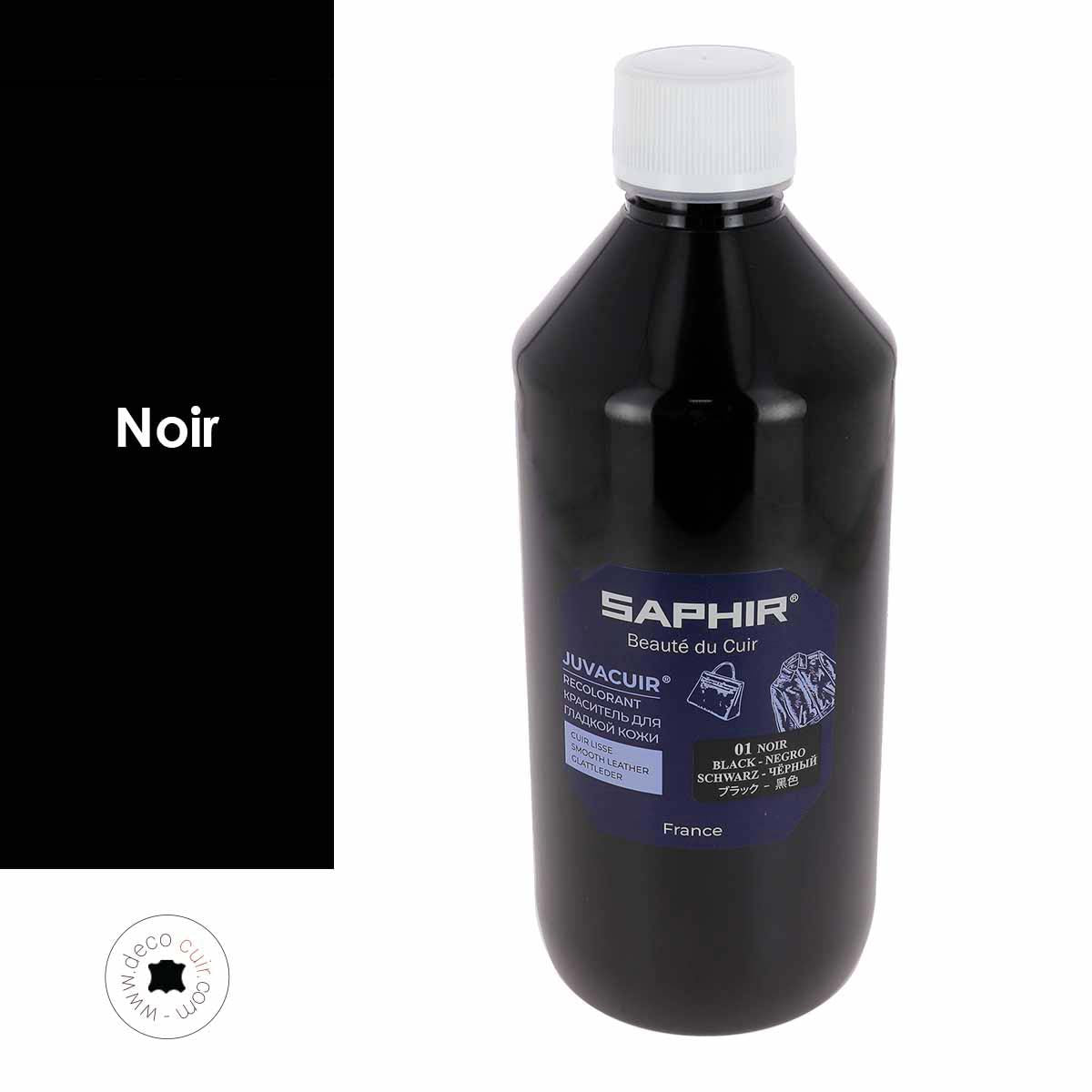 Recolorant pour cuir Juvacuir Saphir - NOIR - 500ml