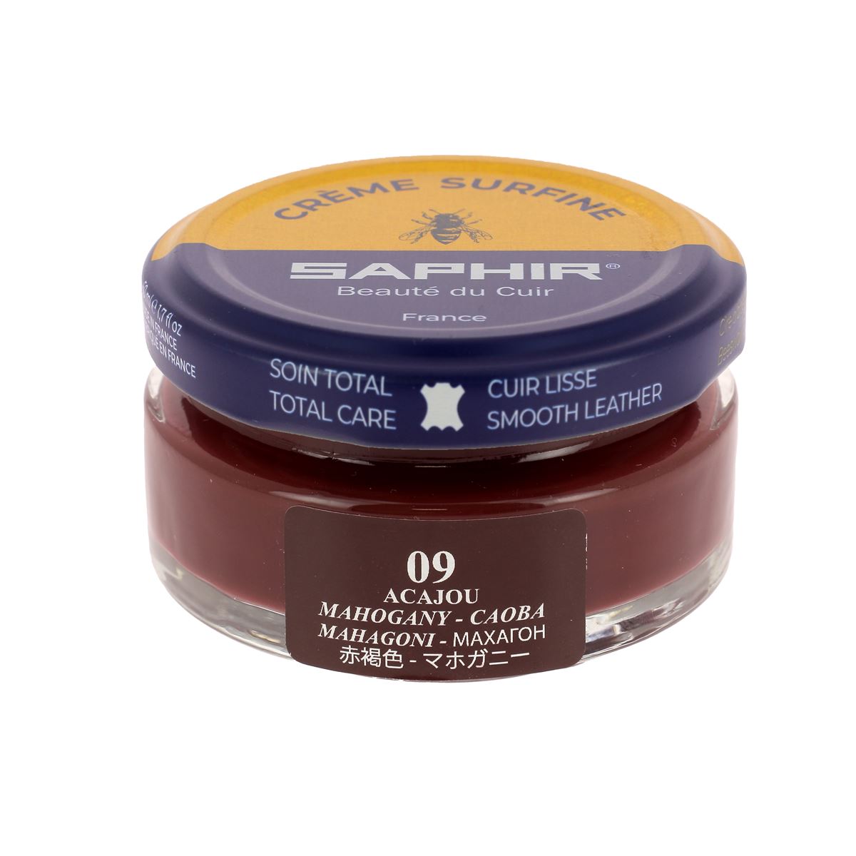 Crème Surfine Saphir - Entretien du cuir - Acajou