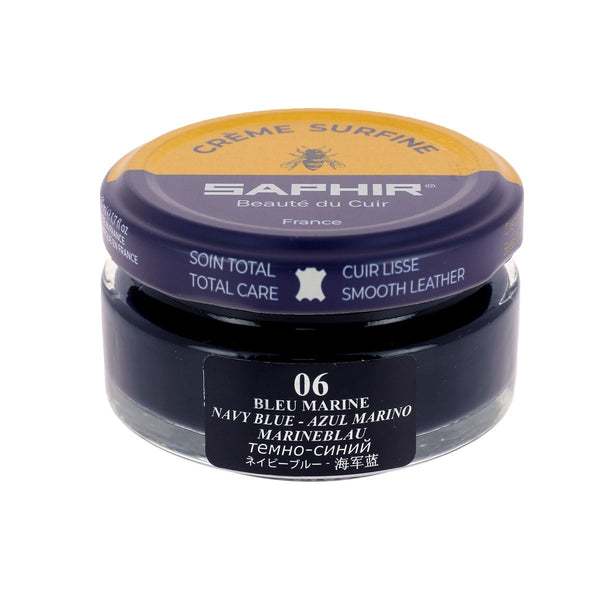 Crème Surfine Saphir - Entretien du cuir - Bleu marine