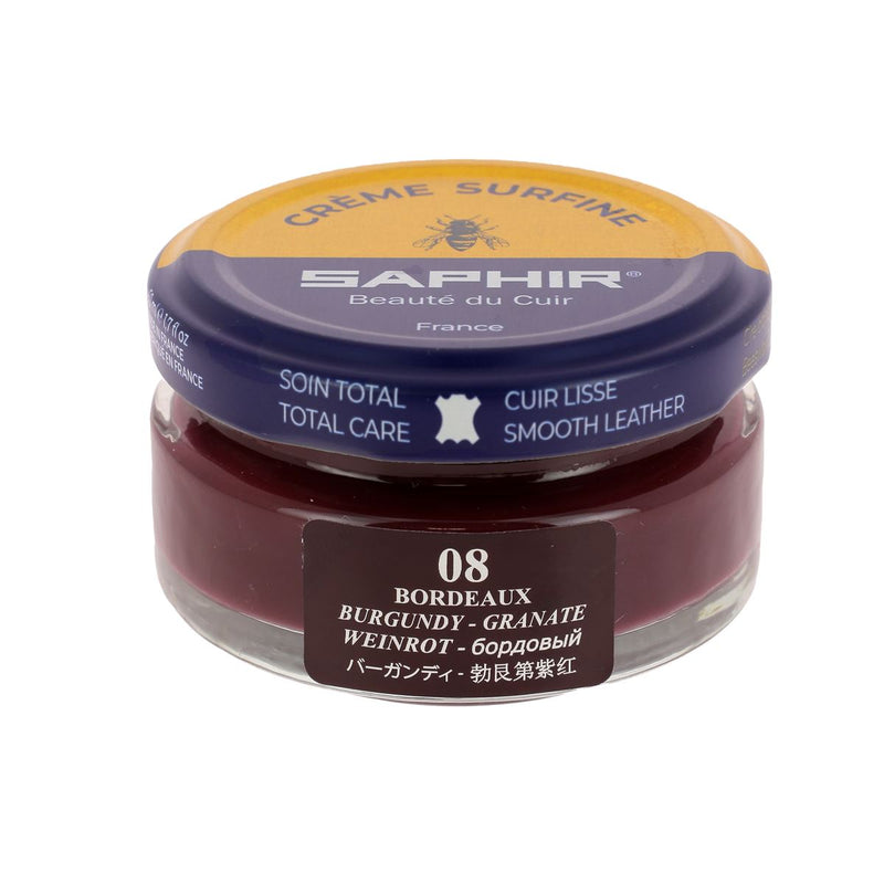 Crème Surfine Saphir - Entretien du cuir - Bordeaux