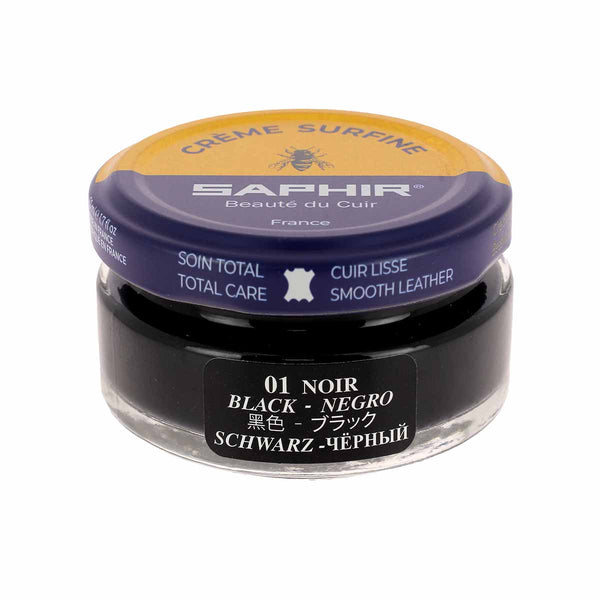Crème Surfine Saphir - Entretien du cuir - Noir