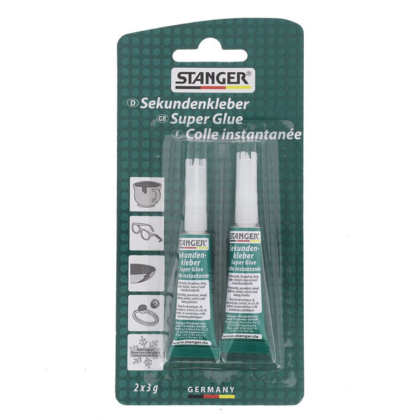 lot de 2 tubes de colle forte 3 g Super Glue