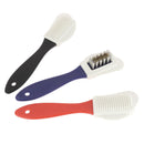 Brosse en caoutchouc, poils en laiton et nylon pour nettoyage des cuirs velours, nubuck et daim