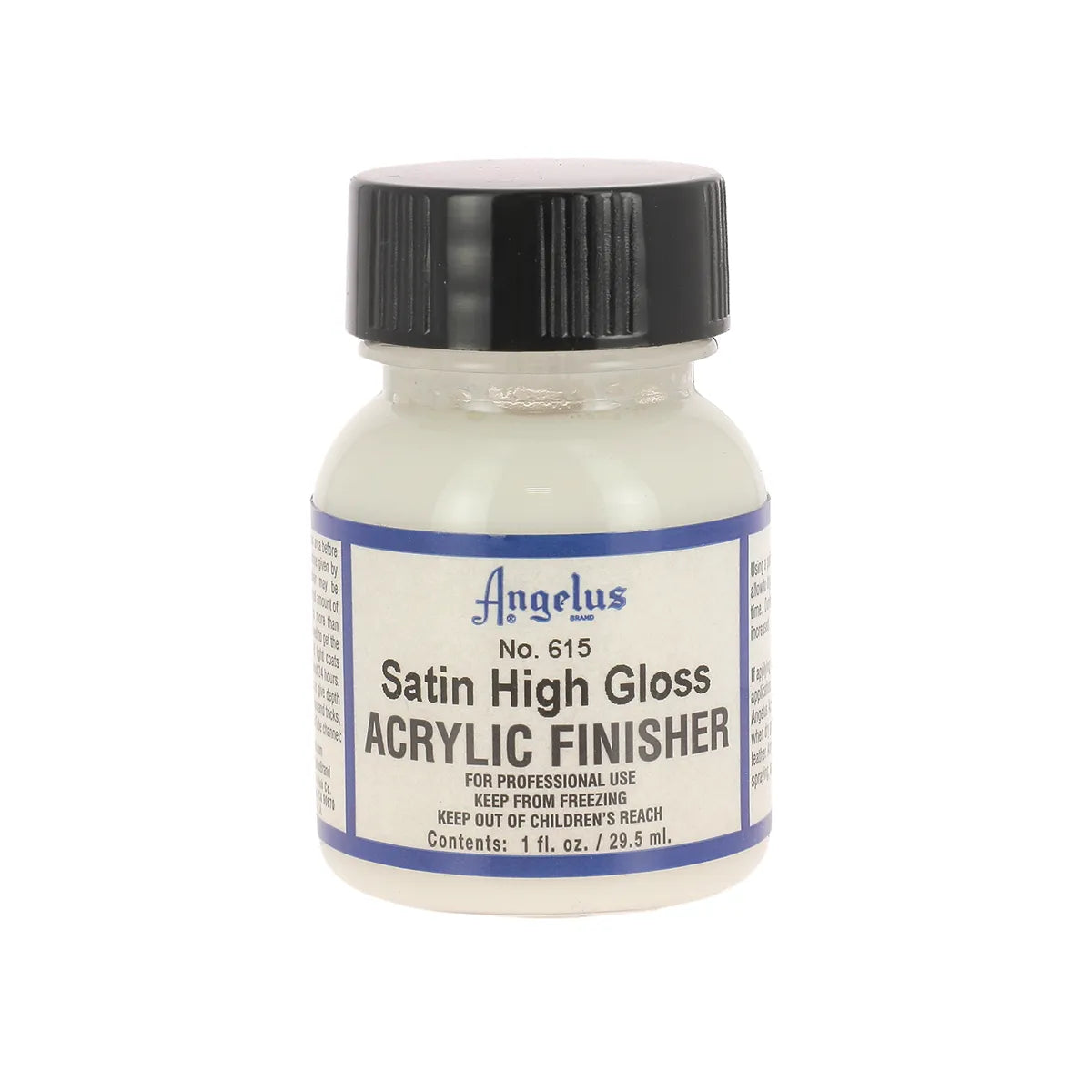 Finition acrylique Satin High Gloss, satiné brillant, pour peinture sur cuir Angelus