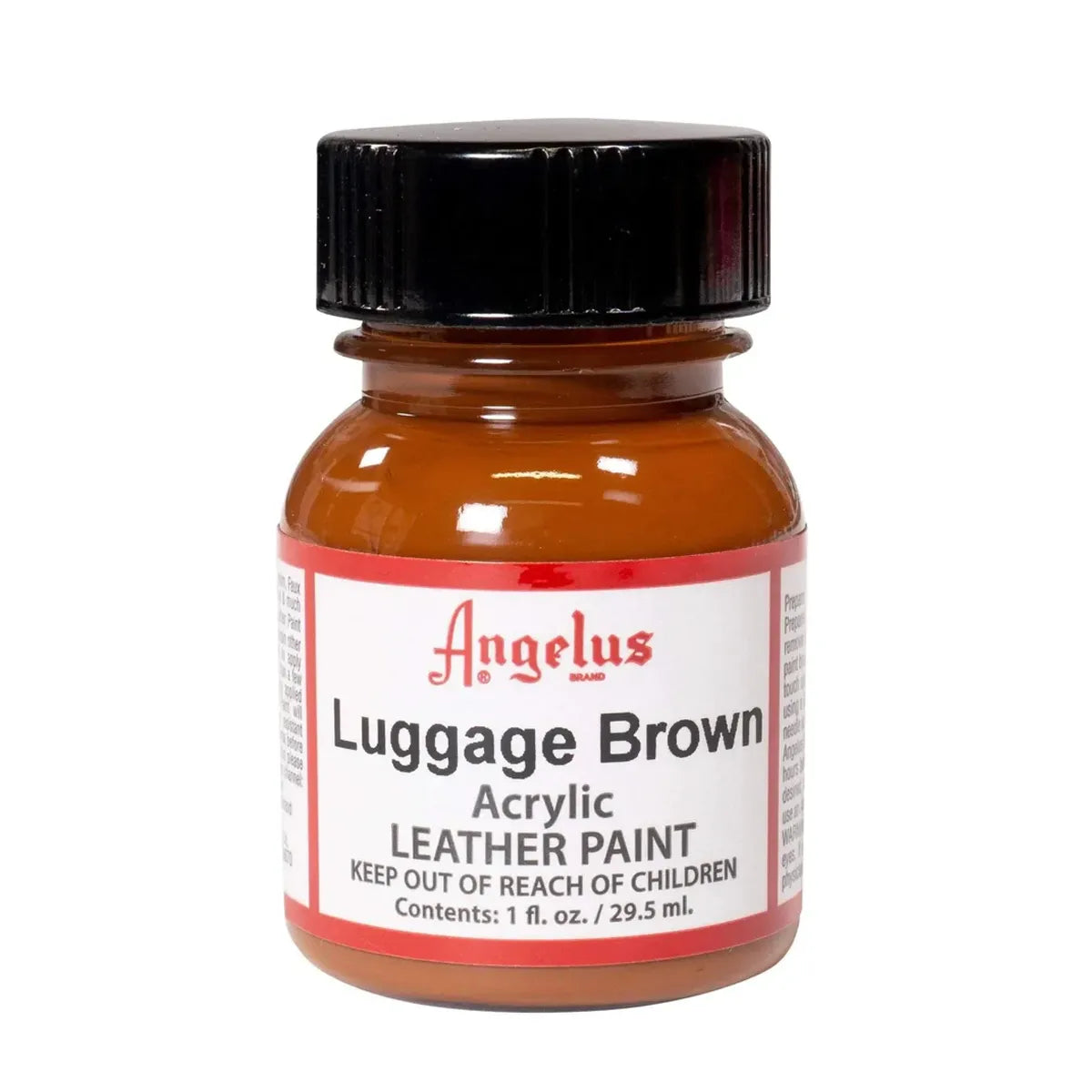 Peinture cuir Angelus Luggage brown / marron pour personnaliser baskets, sneakers, ceintures, portemonnaies, sacs...