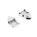 Fermoir bijou aimanté - Ballon de rugby - Lacet plat