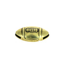 Fermoir bijou aimanté - Ballon de rugby - Lacet plat