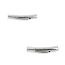 Fermoir bijou à clipser - Lacet rond - Inox