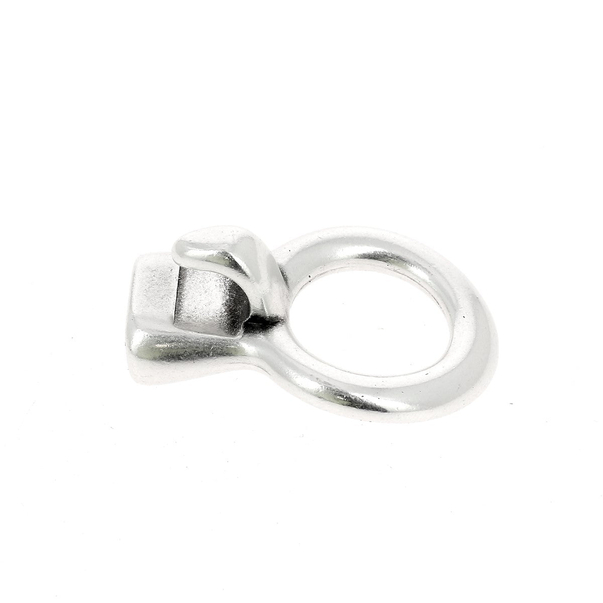 Fermoir bijou - Crochet - Lacet rond de 4mm - Argent vieilli