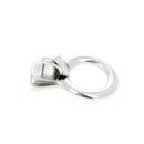 Fermoir bijou - Crochet - Lacet rond de 4mm - Argent vieilli