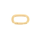 Mini mousqueton ovale en laiton - Pour lacet de 16mm - Deco Cuir