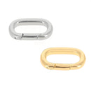 Mini mousqueton ovale en laiton - Pour lacet de 16mm - Deco Cuir