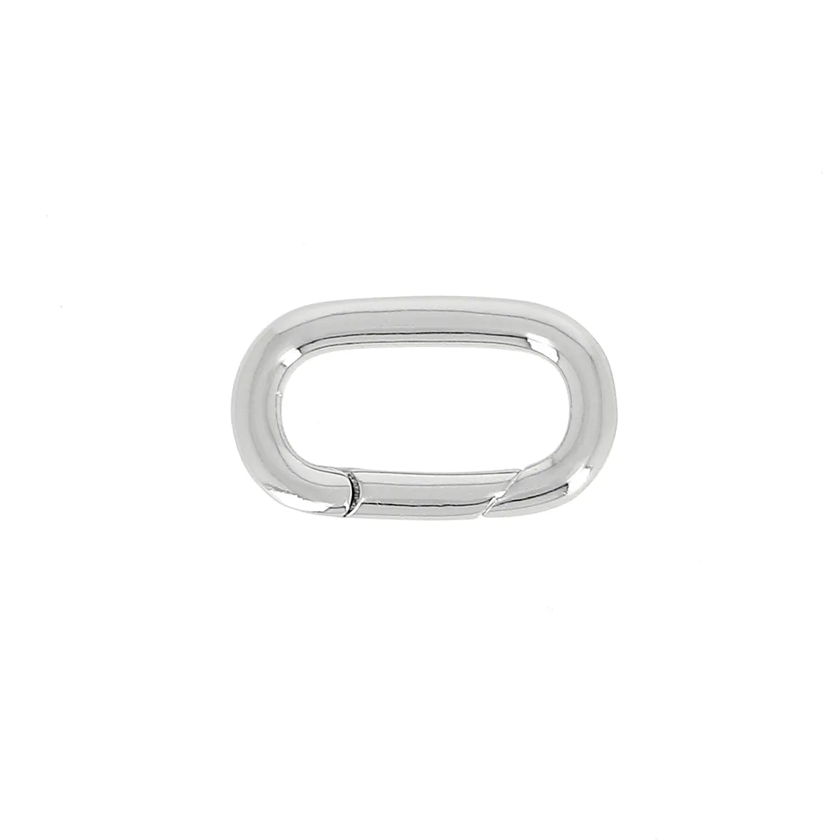 Mini mousqueton ovale en laiton - Pour lacet de 16mm - Deco Cuir