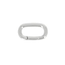 Mini mousqueton ovale en laiton - Pour lacet de 16mm - Deco Cuir