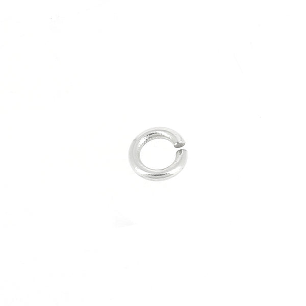 Lot de 10 anneaux ouverts pour bijoux en laiton - Rond - 3mm - Argent vieilli