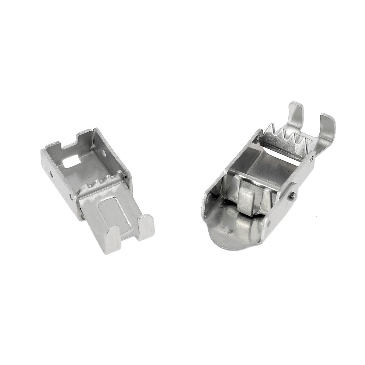 Fermoir bijou à clipser - Lacet plat 8 mm - Inox