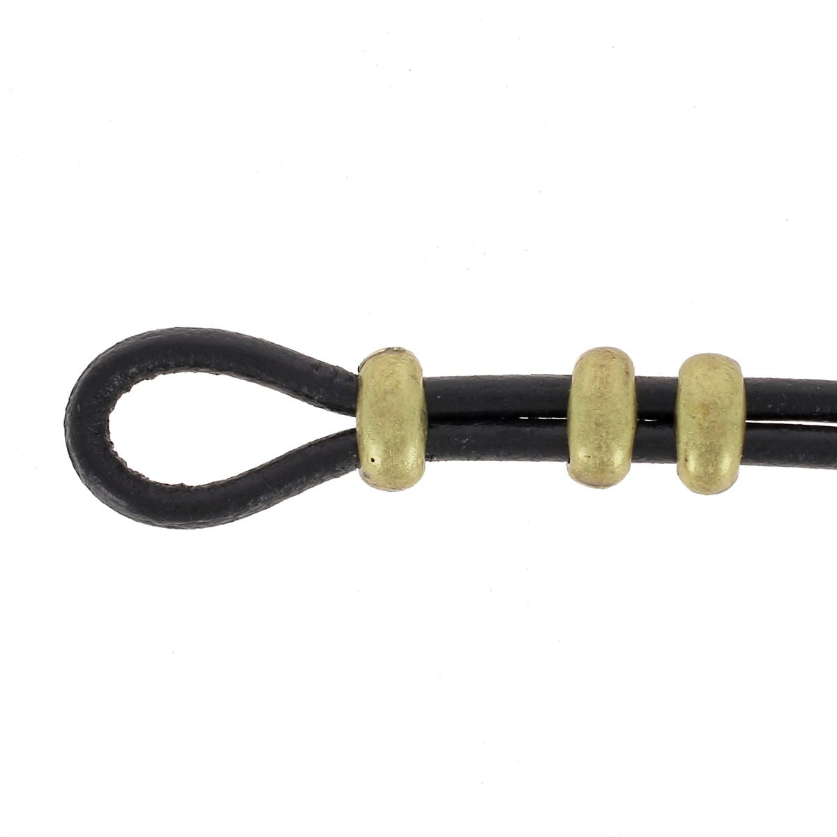 Perle passant double trou - Laiton vieilliPerle passant double trou - Laiton vieilli