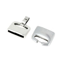 Ouverture Fermoir bijou - ALEX - Lacet plat 20mm - ARGENT VIEILLI