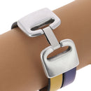 Fermoir bijou - ALEX - Lacet plat 20mm - ARGENT VIEILLI - Deco Cuir