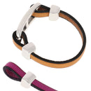 Bracelet en cuir - Lanière de 5 mm avec embouts bloquants et fermoir crochet