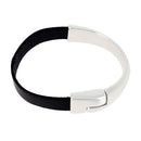 Bracelet DIY : demi jonc en métal avec lacet en cuir plat de 10 mm