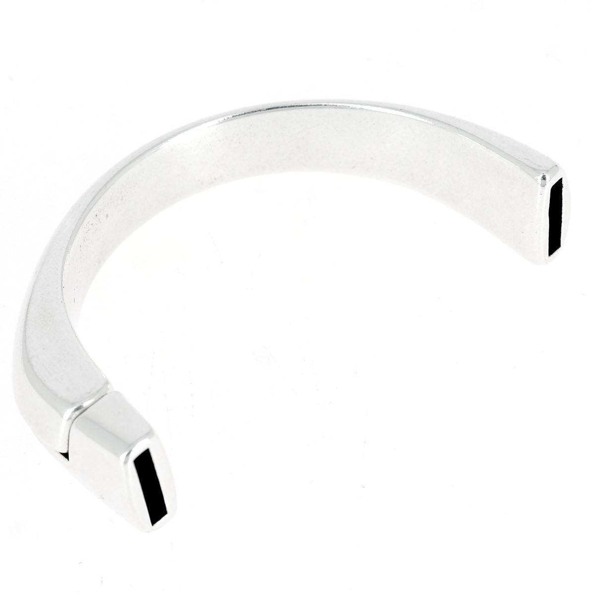 Fermoir bijou aimanté - DEMI BRACELET -argent vieilli - Lacet 10 mm