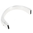 Fermoir bijou aimanté - DEMI BRACELET -argent vieilli - Lacet 10 mm