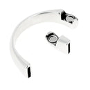 Demi bracelet magnétique pour création bijou fait soi-même - Finition argent bijoux