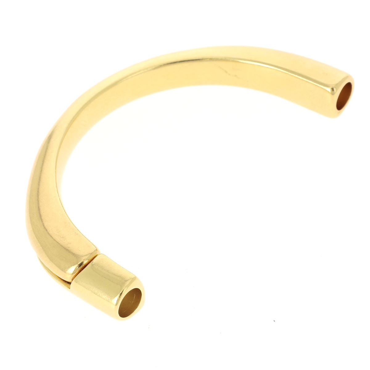 Fermoir bijou aimanté - DEMI BRACELET - Lacet rond 5mm - Doré luxe