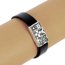 Fermoir bijou aimanté - DIANE - Lacet plat 10mm - ARGENT VIEILLI