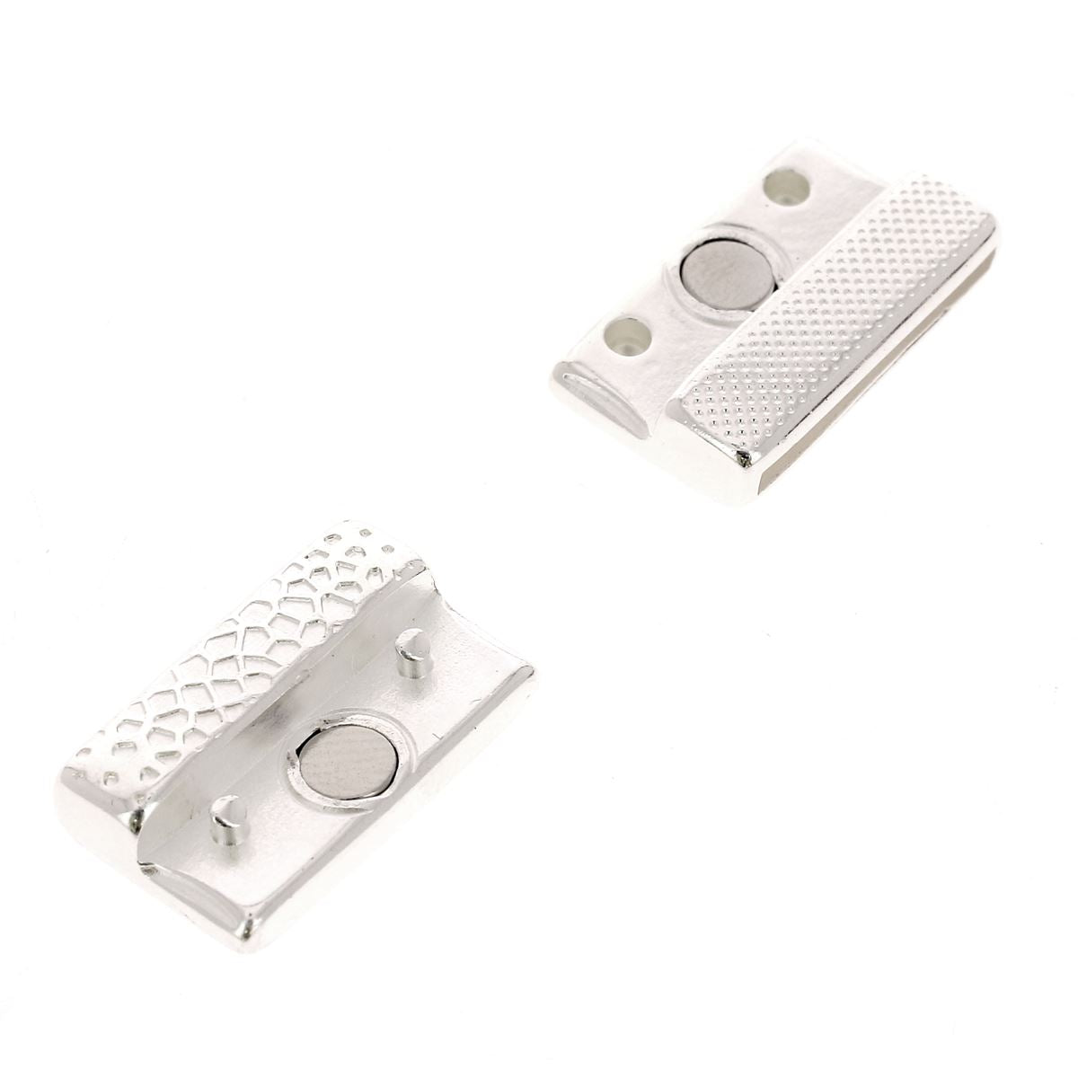 Fermoir bijou aimanté - VORONOI - Lacet plat 20mm