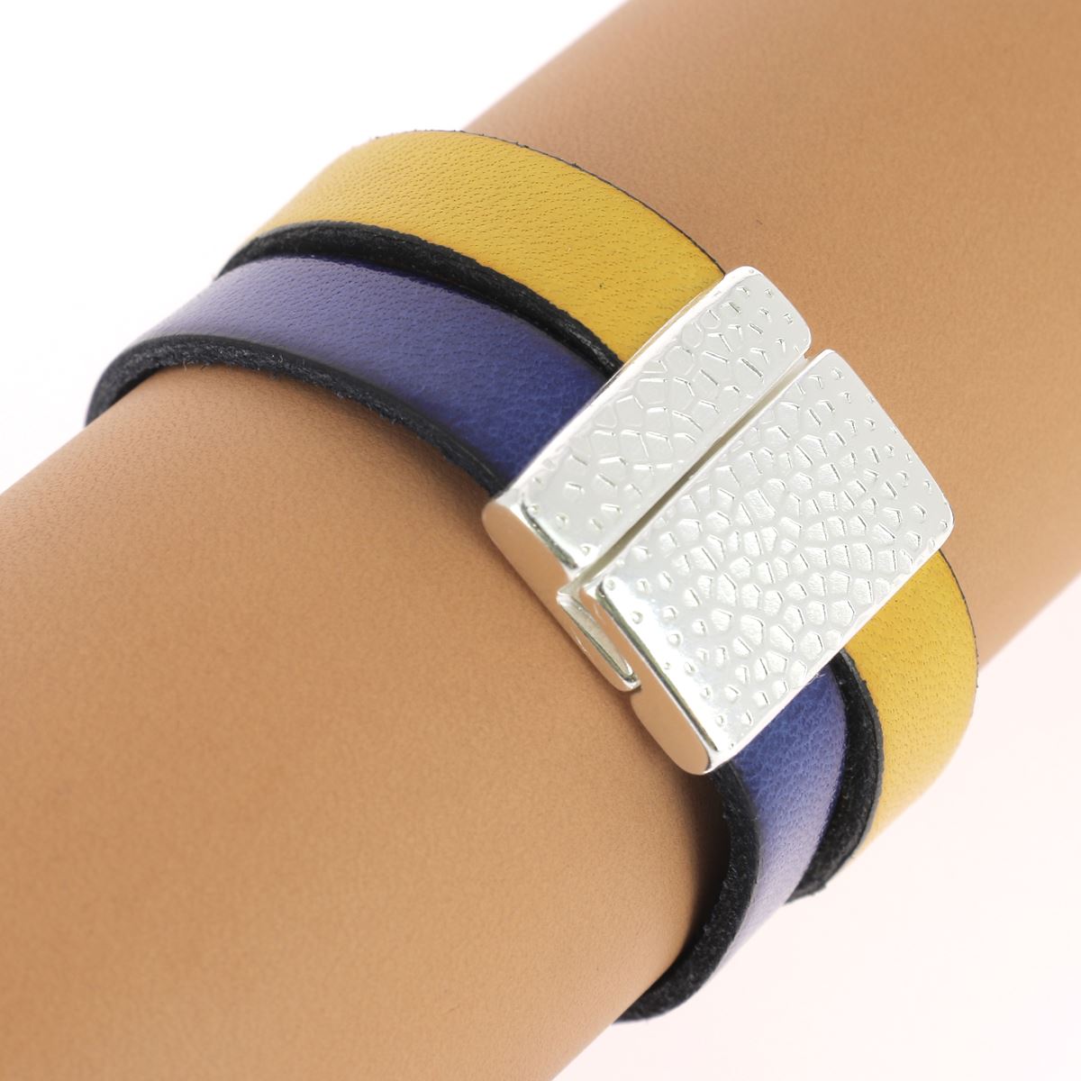 Fermoir bijou aimanté - VORONOI - Lacet plat 20mm