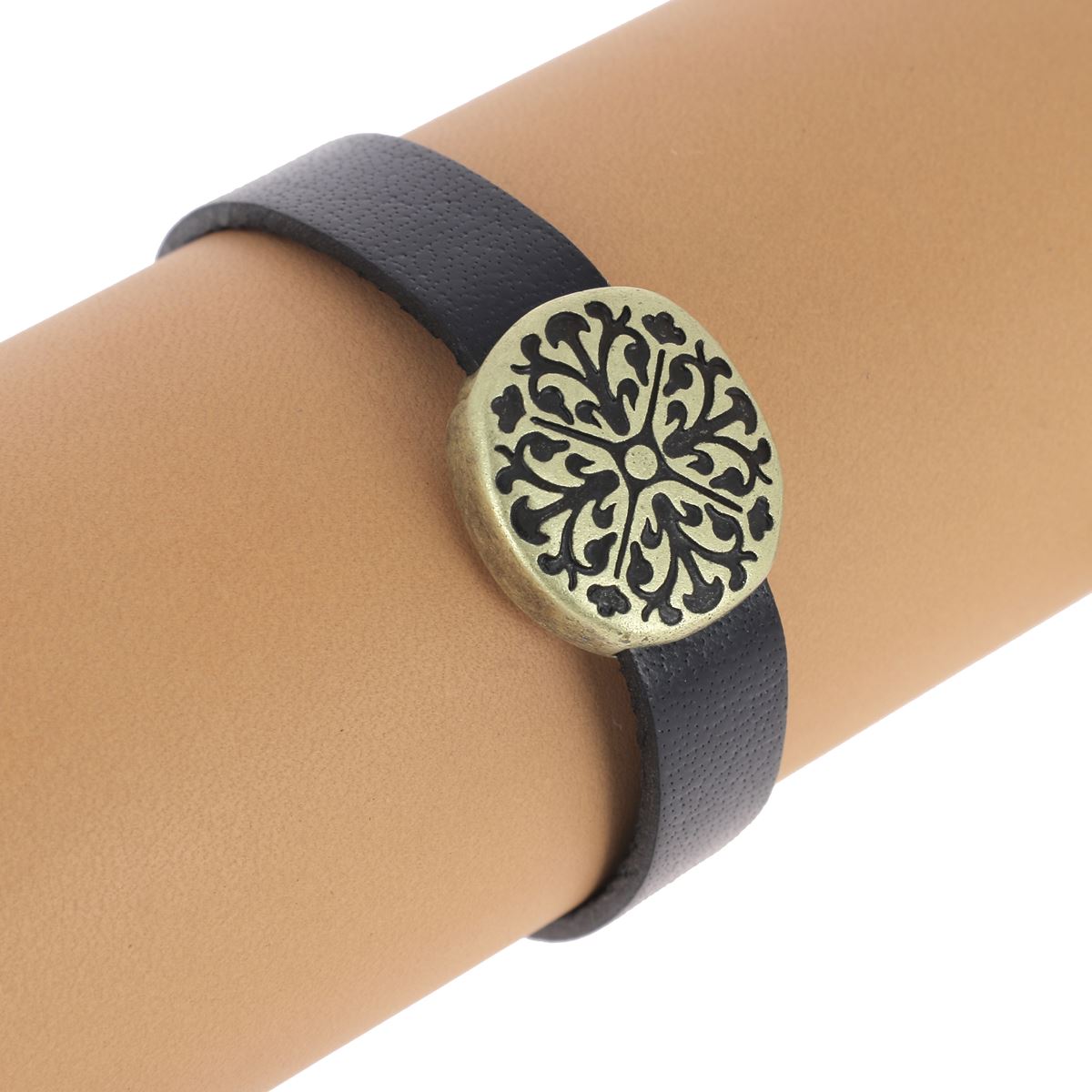 Fermoir bijou aimanté - MÉDIÉVAL - Lacet plat 10mm