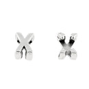 Coulissant à griffe LETTRE - Lacet 5 mm - ARGENT VIEILLI