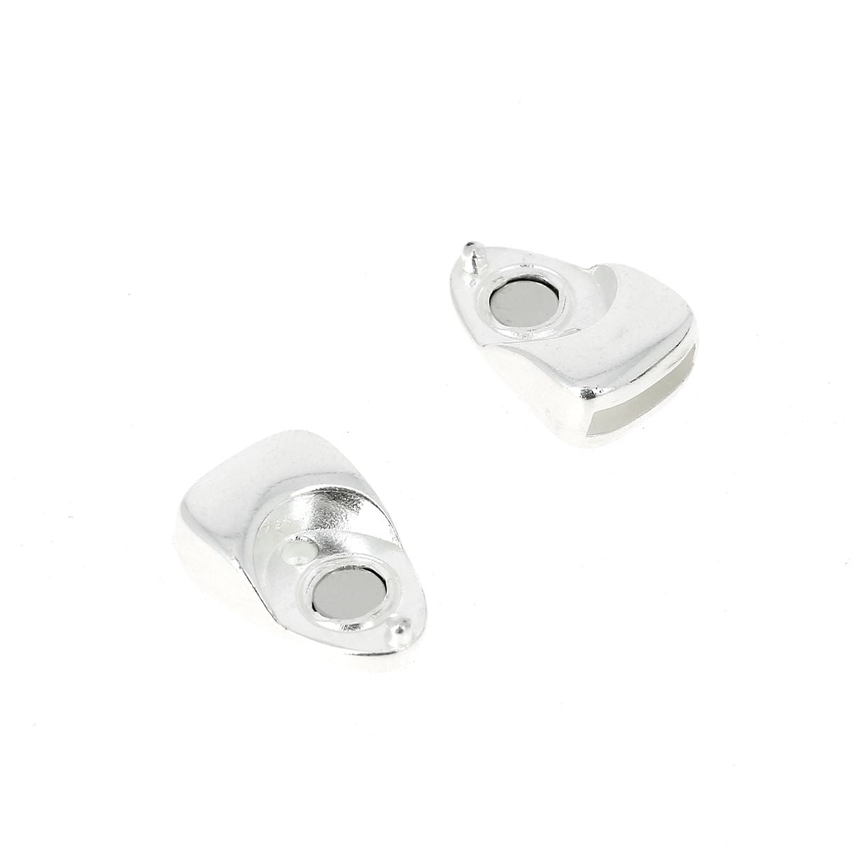 Fermoir bijou aimanté - TRIANGLE - Lacet plat 10mm